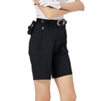 BLKTEE寬鬆版彈力五分女短褲(黑色)