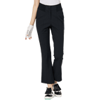 BLKTEE高腰微喇女長褲(黑色)