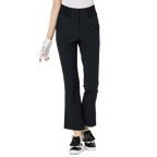 高腰微喇女長褲(黑色)