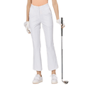 BLKTEE高腰微喇女長褲(白色)