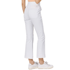 BLKTEE高腰微喇女長褲(白色)