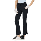 BLKTEE高腰喇叭開叉女長褲(黑色)