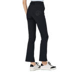 BLKTEE高腰喇叭開叉女長褲(黑色)