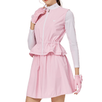 BLKTEE分離式女運動套裙(粉紅色)