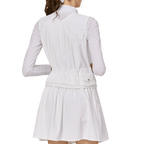 Two-piece women's sports skirt suit (white)