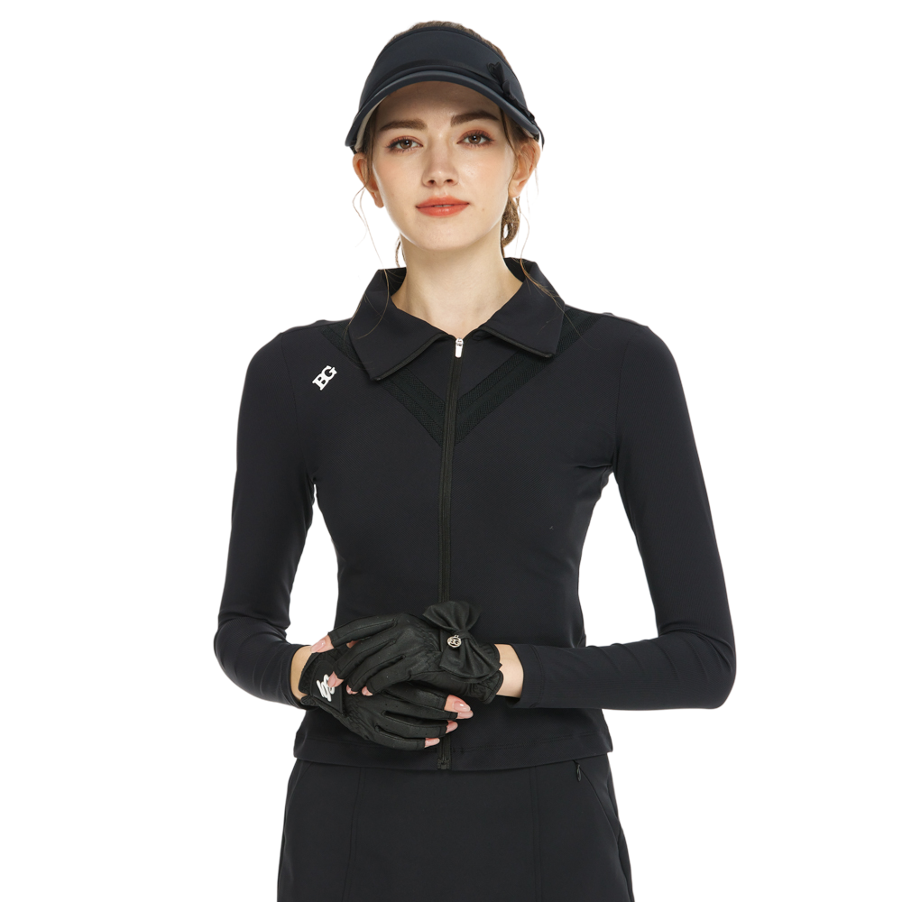 BLKTEE開襟長袖外套(黑)