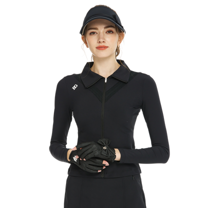 BLKTEE開襟長袖外套(黑)