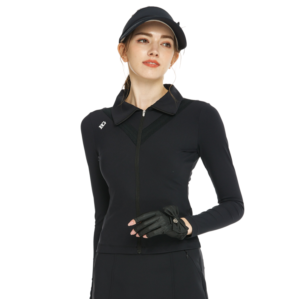 BLKTEE開襟長袖外套(黑)