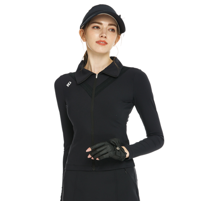 BLKTEE開襟長袖外套(黑)