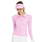 BLKTEE開襟長袖外套(玫紅)