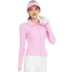 Cardigan long-sleeved jacket (rose red)