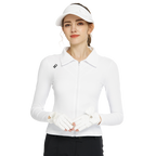 White cardigan with long sleeves