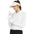 White cardigan with long sleeves