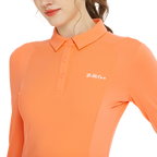 Baju lengan panjang berwarna ton (oren)