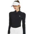 BLKTEE小立領長袖上衣(黑)