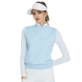 Vest Lengan Panjang Pinggang Berkolar Berdiri BLKTEE (Biru Muda)