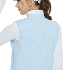 Vest Lengan Panjang Pinggang Berkolar Berdiri BLKTEE (Biru Muda)