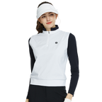 Vest Lengan Panjang Pinggang Berkolar Berdiri BLKTEE (Putih)