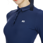 Baju Lengan Panjang Pinggang Berkolar BLKTEE (Biru Diraja)