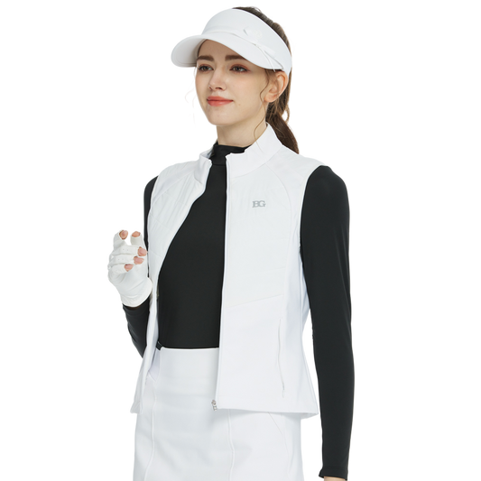 BLKTEE高爾夫羽絨無袖背心(白)