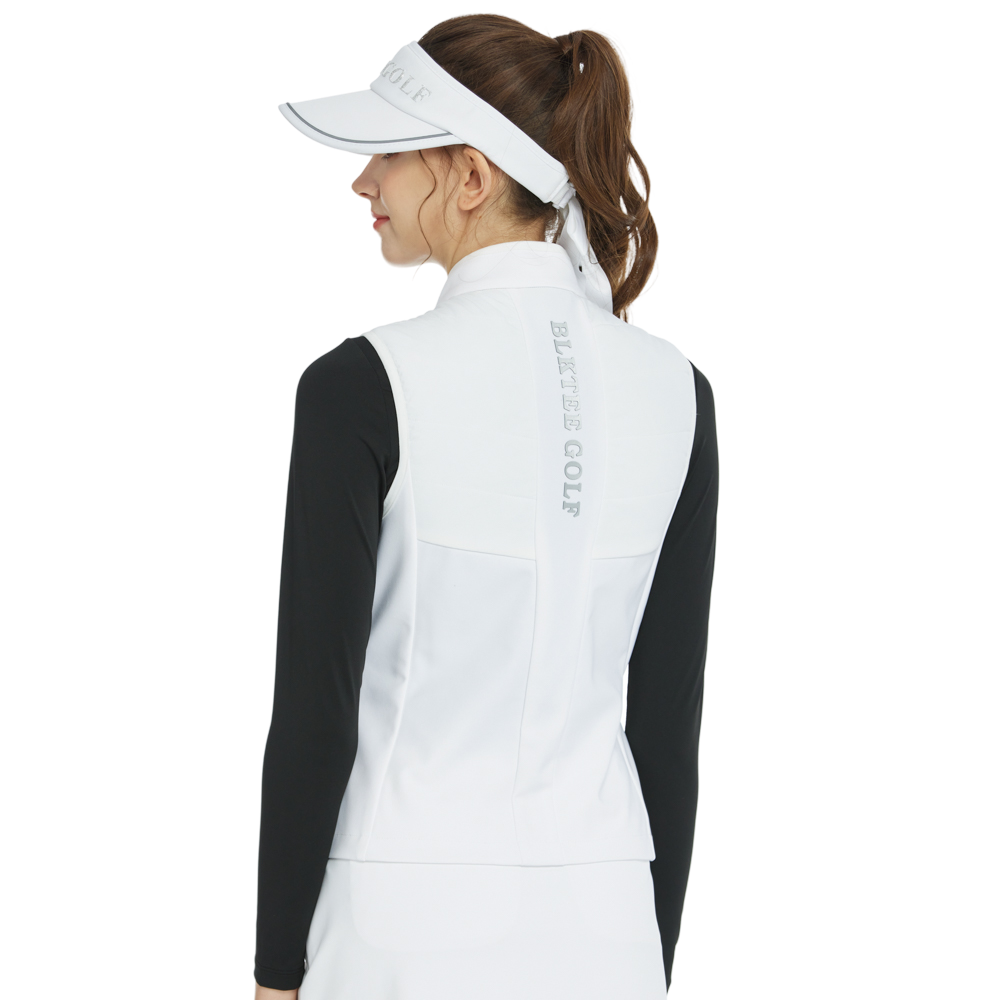 BLKTEE高爾夫羽絨無袖背心(白)