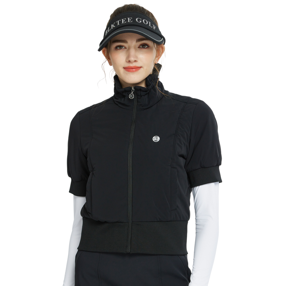 BLKTEE高爾夫羽絨短袖外套(黑)