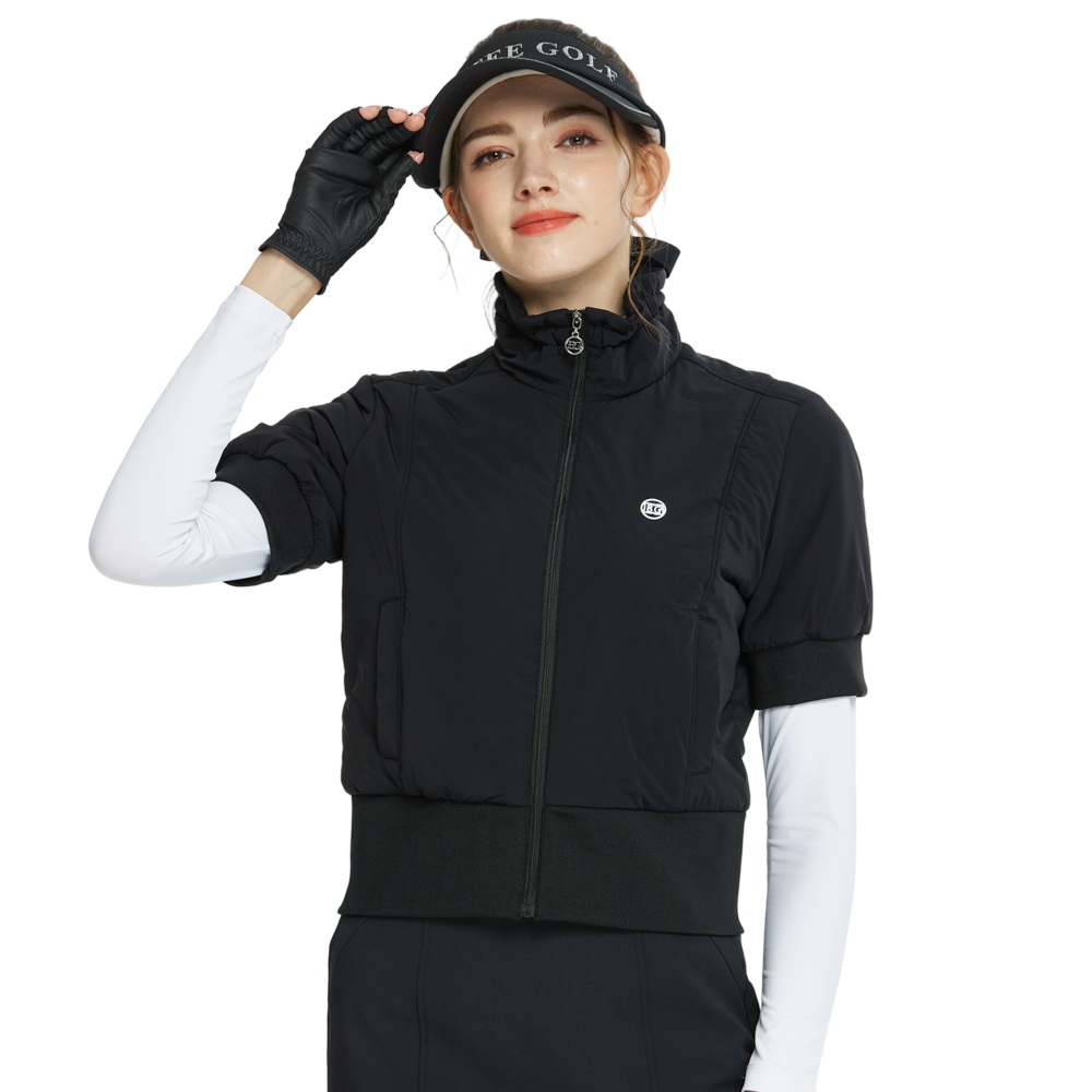 BLKTEE高爾夫羽絨短袖外套(黑)