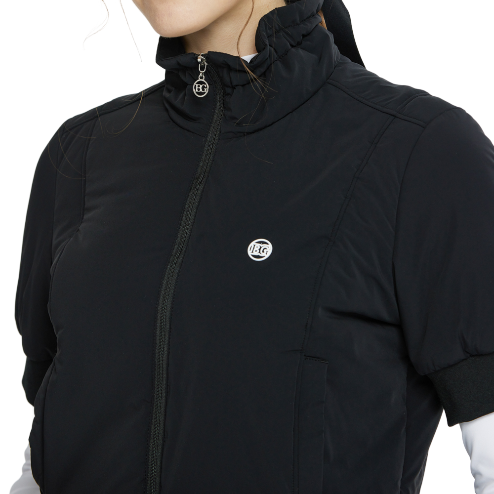 BLKTEE高爾夫羽絨短袖外套(黑)