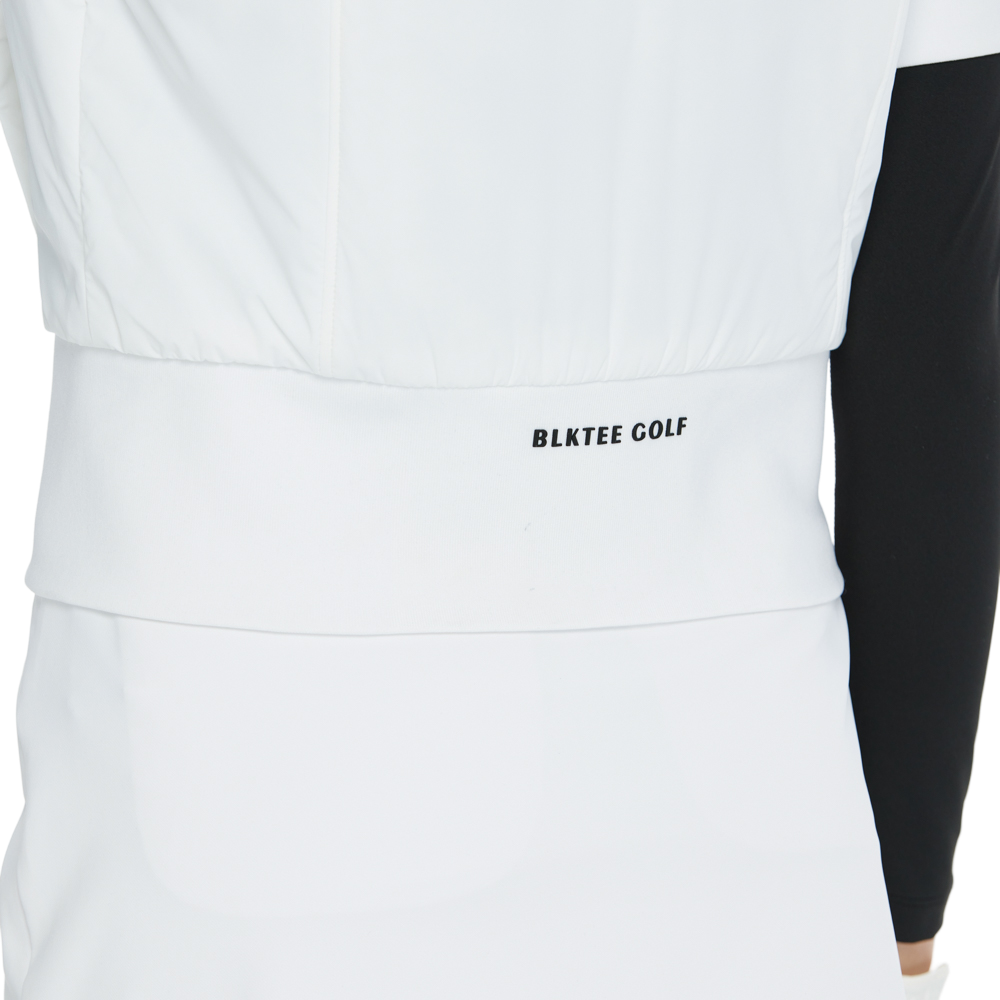 BLKTEE高爾夫羽絨短袖外套(白)
