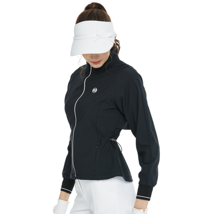 BLKTEE高爾夫防風防潑水長袖外套(黑)