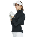 BLKTEE高爾夫防風防潑水長袖外套(黑)