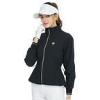 高爾夫防風防潑水長袖外套(黑)