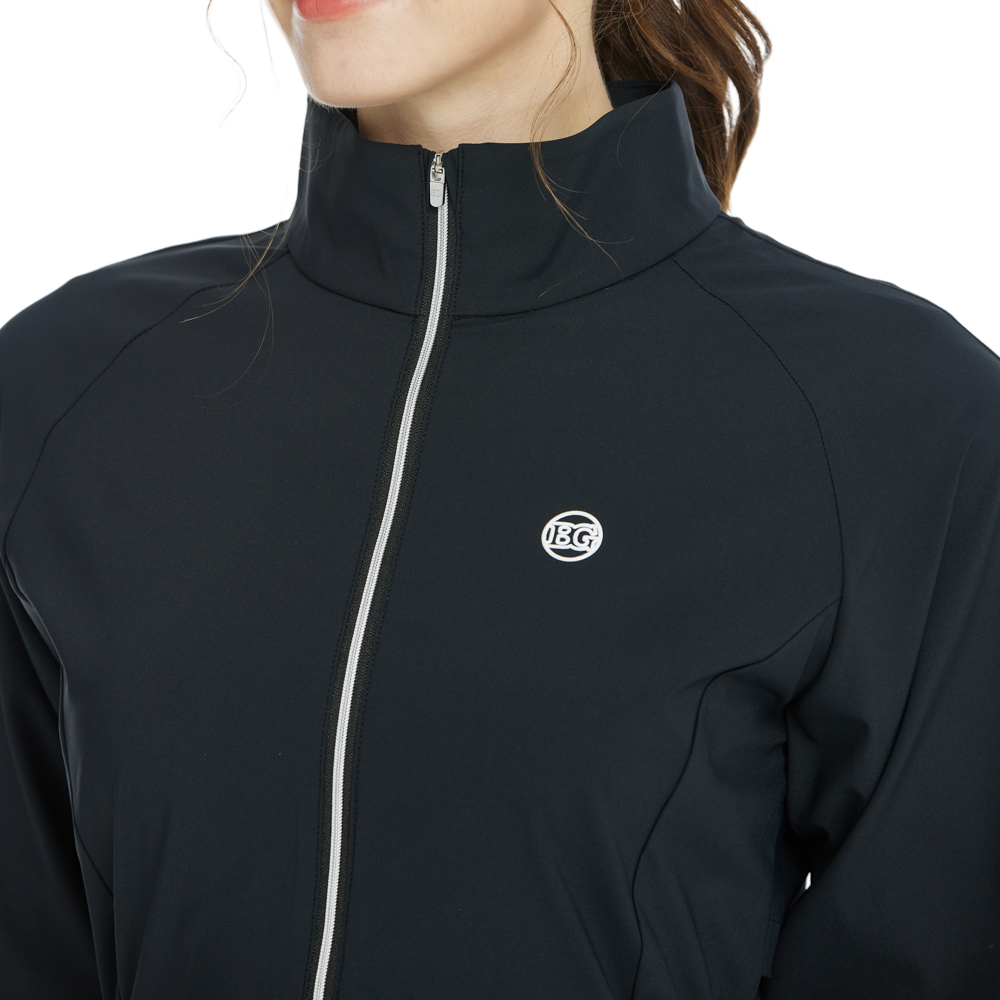 BLKTEE高爾夫防風防潑水長袖外套(黑)