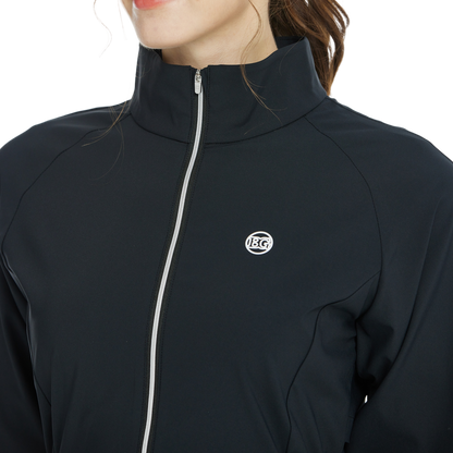 BLKTEE高爾夫防風防潑水長袖外套(黑)