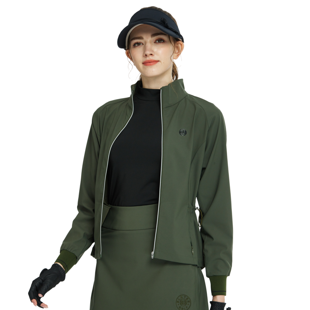BLKTEE Golf Windproof and Water-Repellent Long-Sleeved Jacket (Army Green)