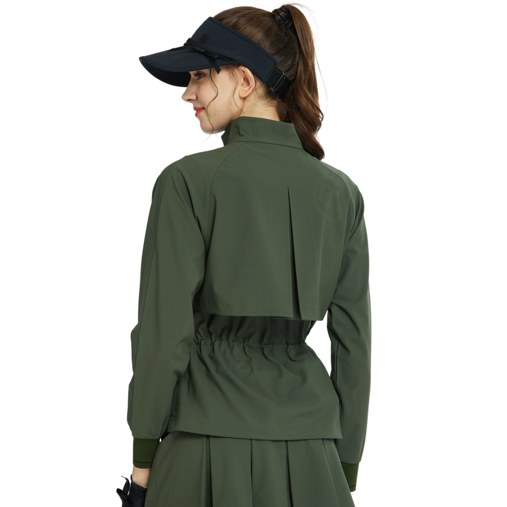 BLKTEE Golf Windproof and Water-Repellent Long-Sleeved Jacket (Army Green)