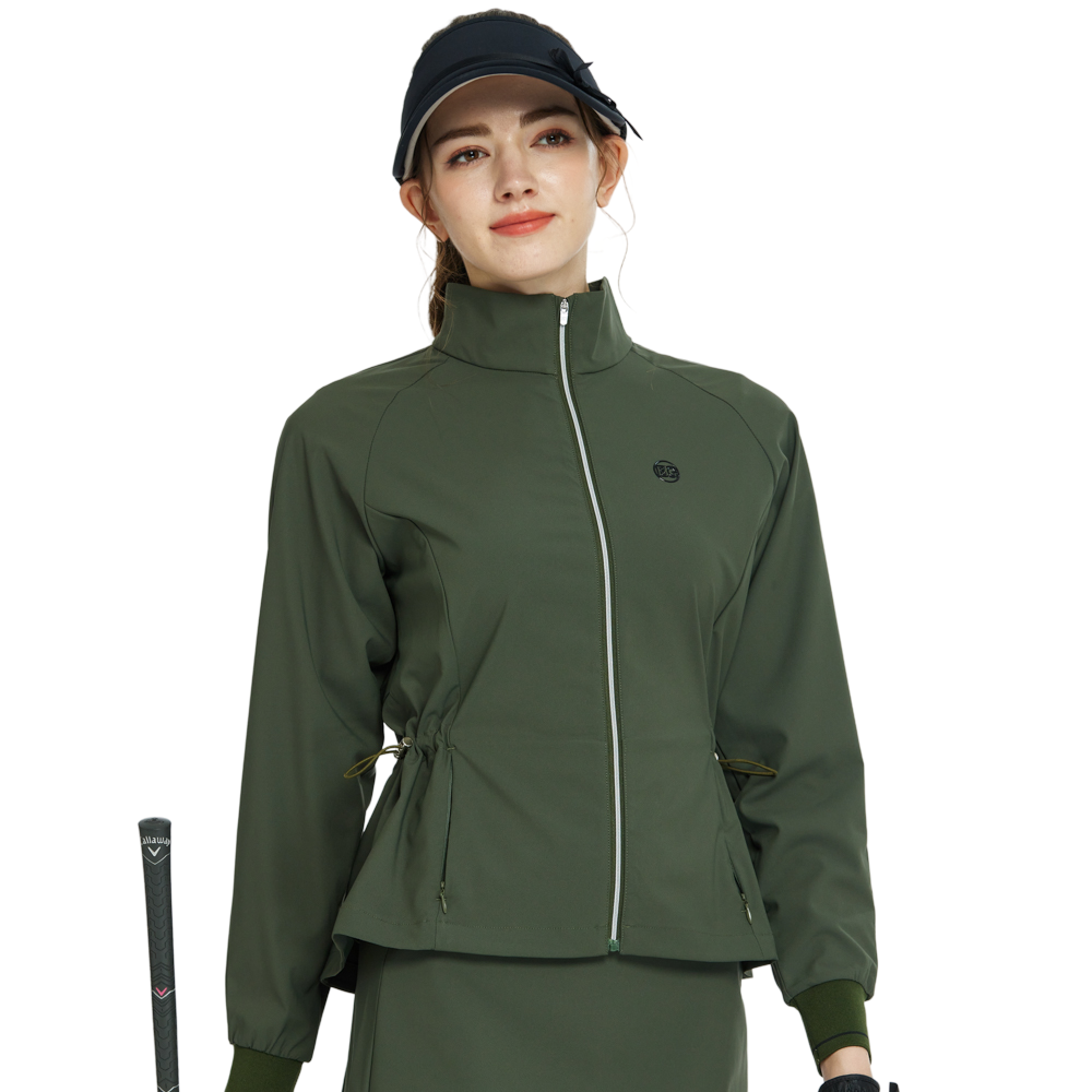 BLKTEE Golf Windproof and Water-Repellent Long-Sleeved Jacket (Army Green)