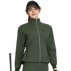 BLKTEE Golf Windproof and Water-Repellent Long-Sleeved Jacket (Army Green)