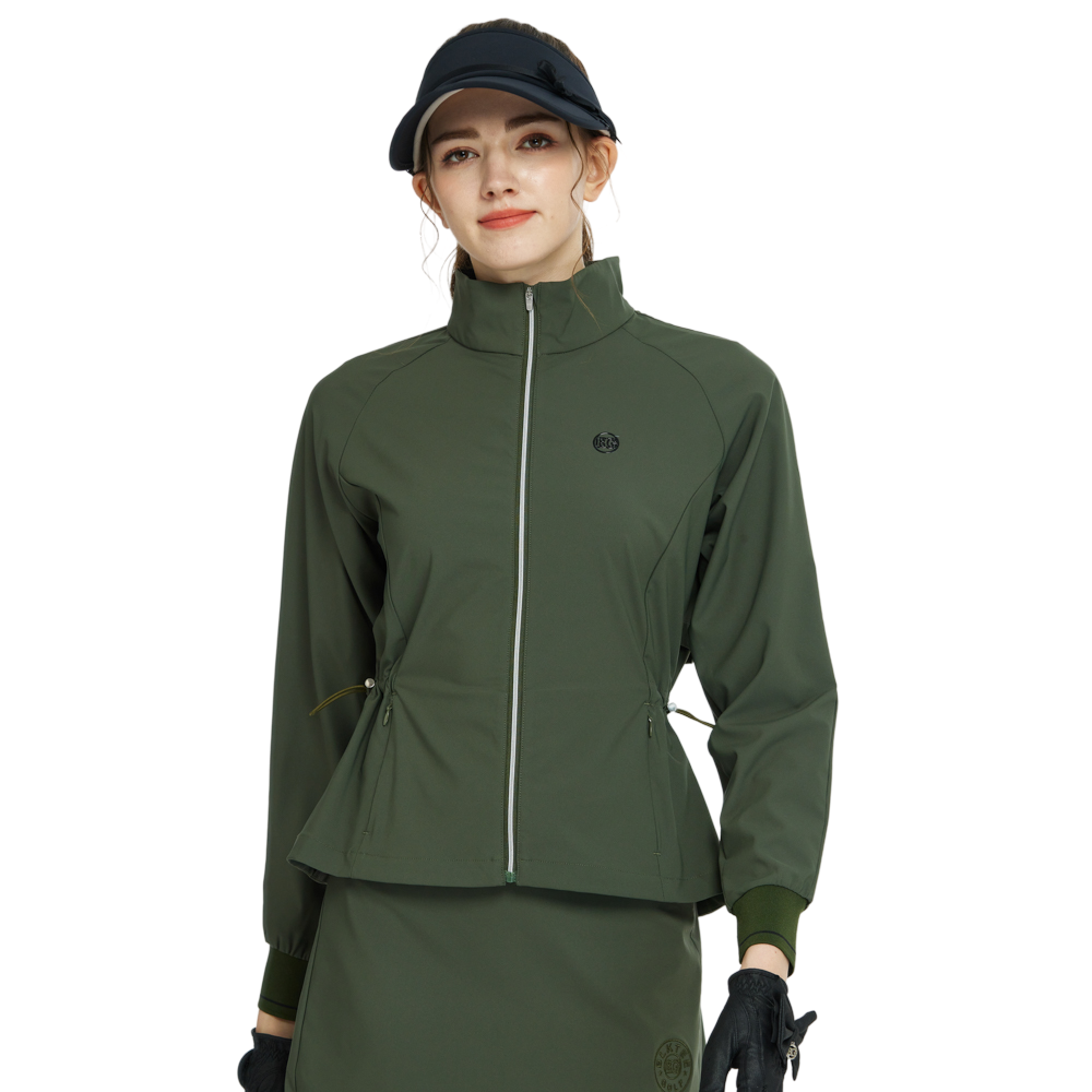 BLKTEE Golf Windproof and Water-Repellent Long-Sleeved Jacket (Army Green)