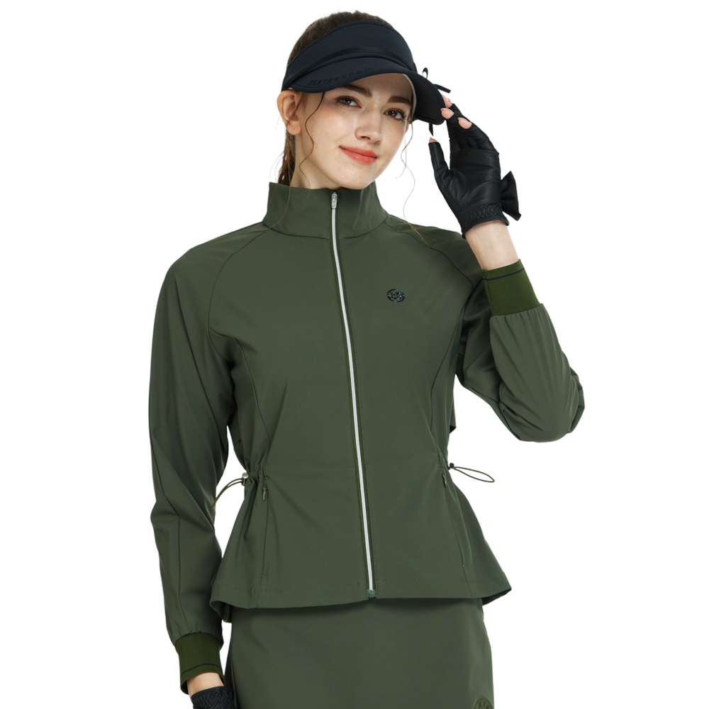 BLKTEE Golf Windproof and Water-Repellent Long-Sleeved Jacket (Army Green)
