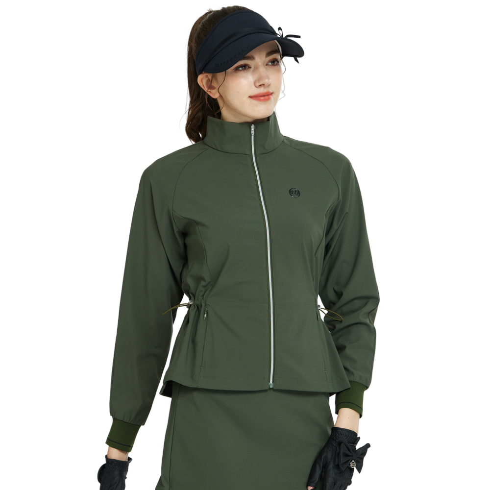BLKTEE Golf Windproof and Water-Repellent Long-Sleeved Jacket (Army Green)
