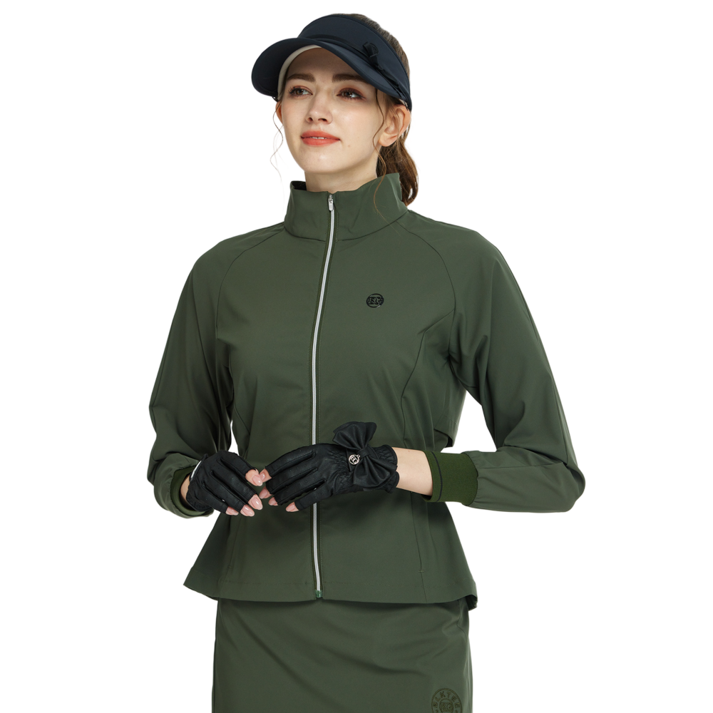 BLKTEE Golf Windproof and Water-Repellent Long-Sleeved Jacket (Army Green)
