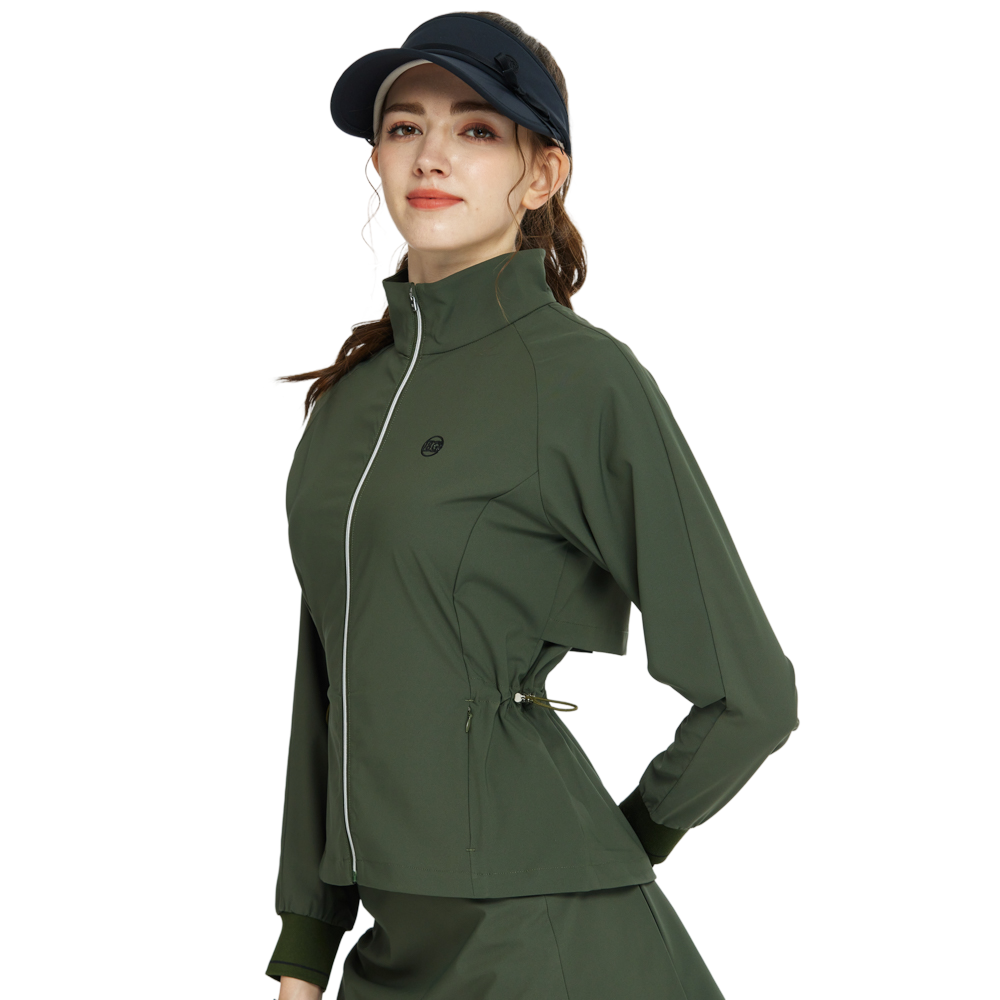 BLKTEE Golf Windproof and Water-Repellent Long-Sleeved Jacket (Army Green)