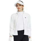 BLKTEE Golf Windproof and Water-Repellent Long-Sleeved Jacket (White)