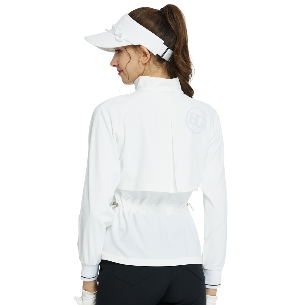 BLKTEE Golf Windproof and Water-Repellent Long-Sleeved Jacket (White)