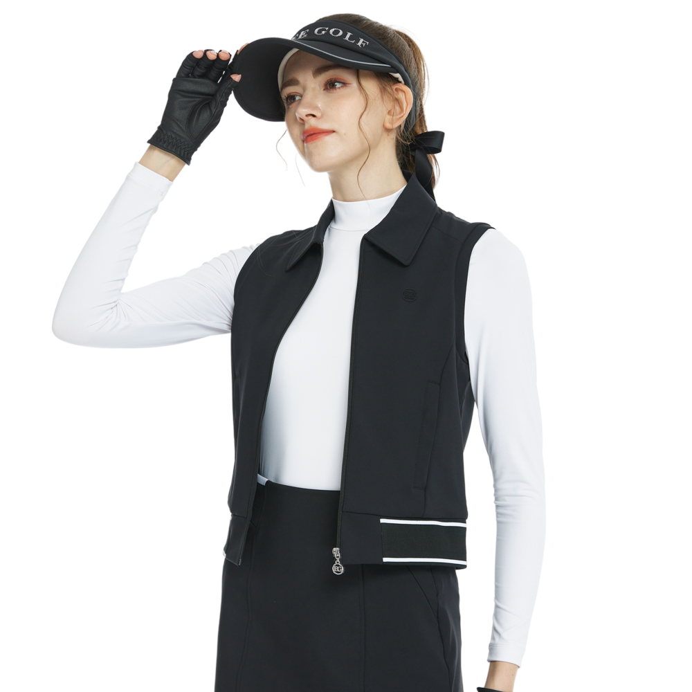 BLKTEE短裝雙層背心(黑)