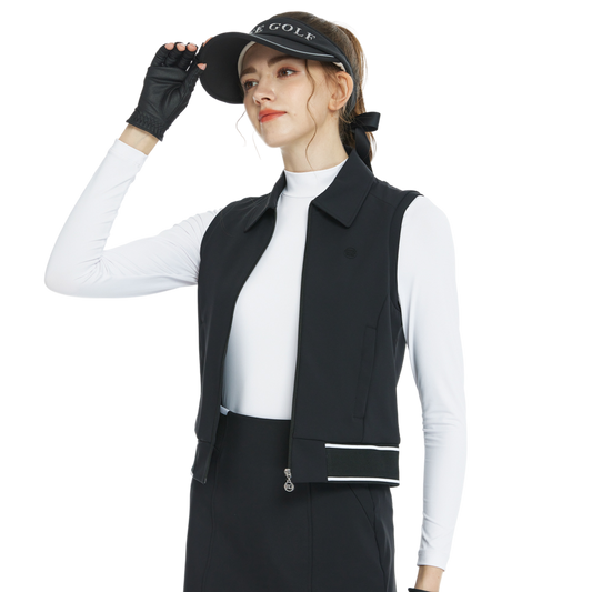 BLKTEE短裝雙層背心(黑)