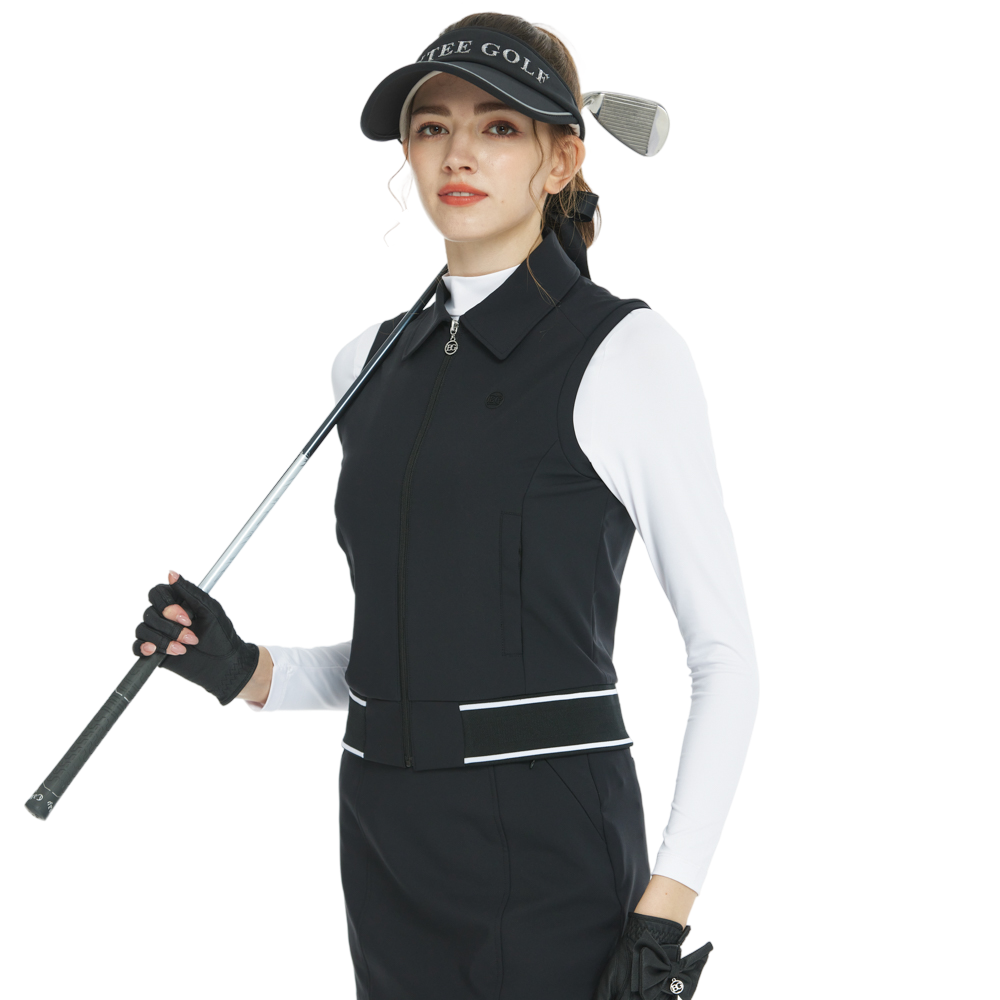 BLKTEE短裝雙層背心(黑)