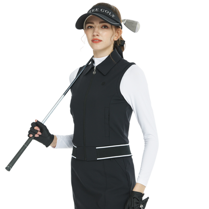 BLKTEE短裝雙層背心(黑)