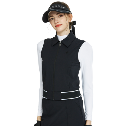 BLKTEE短裝雙層背心(黑)